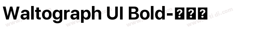 Waltograph UI Bold字体转换